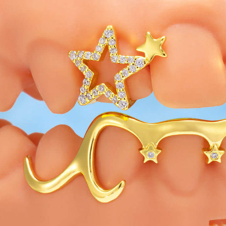 Nameplate Star & Cross Grillz Set