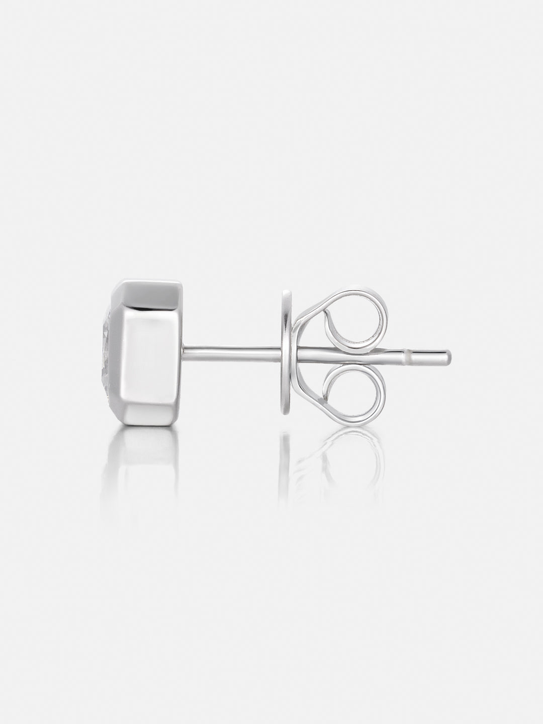 Octo-Bezel Asscher Studs Earrings - 1.0ct Total