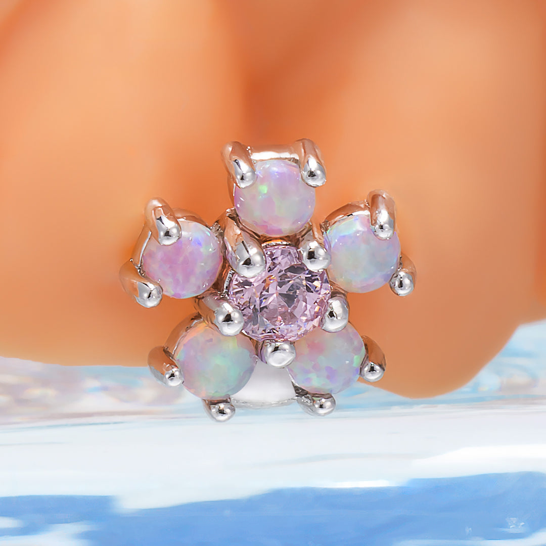 Opal Flower Spacer Grillz