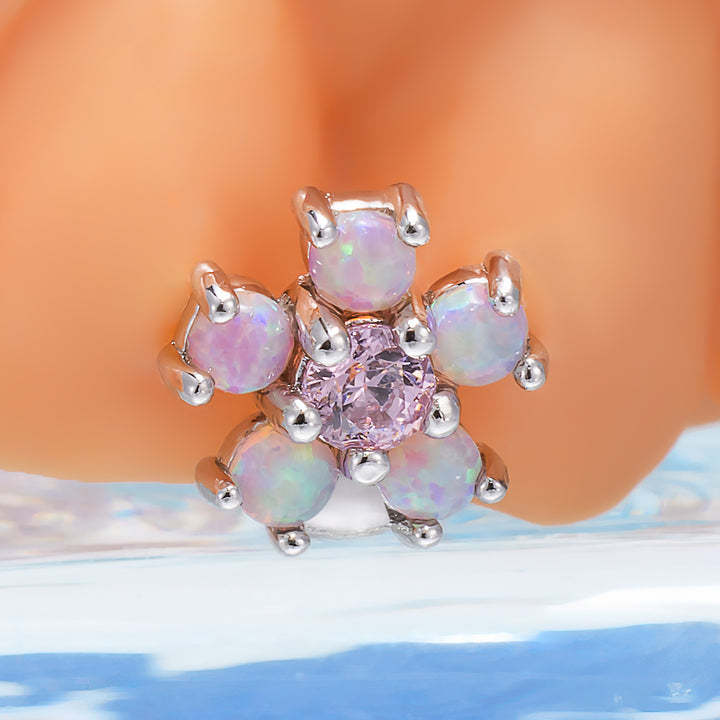 Opal Flower Spacer Grillz