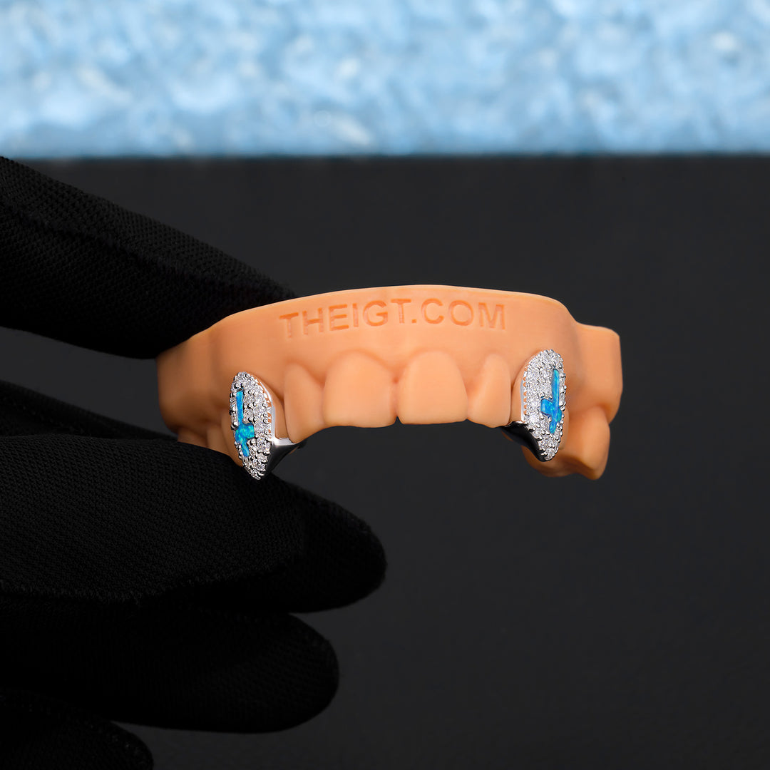 Opal Inverted Cross Caps