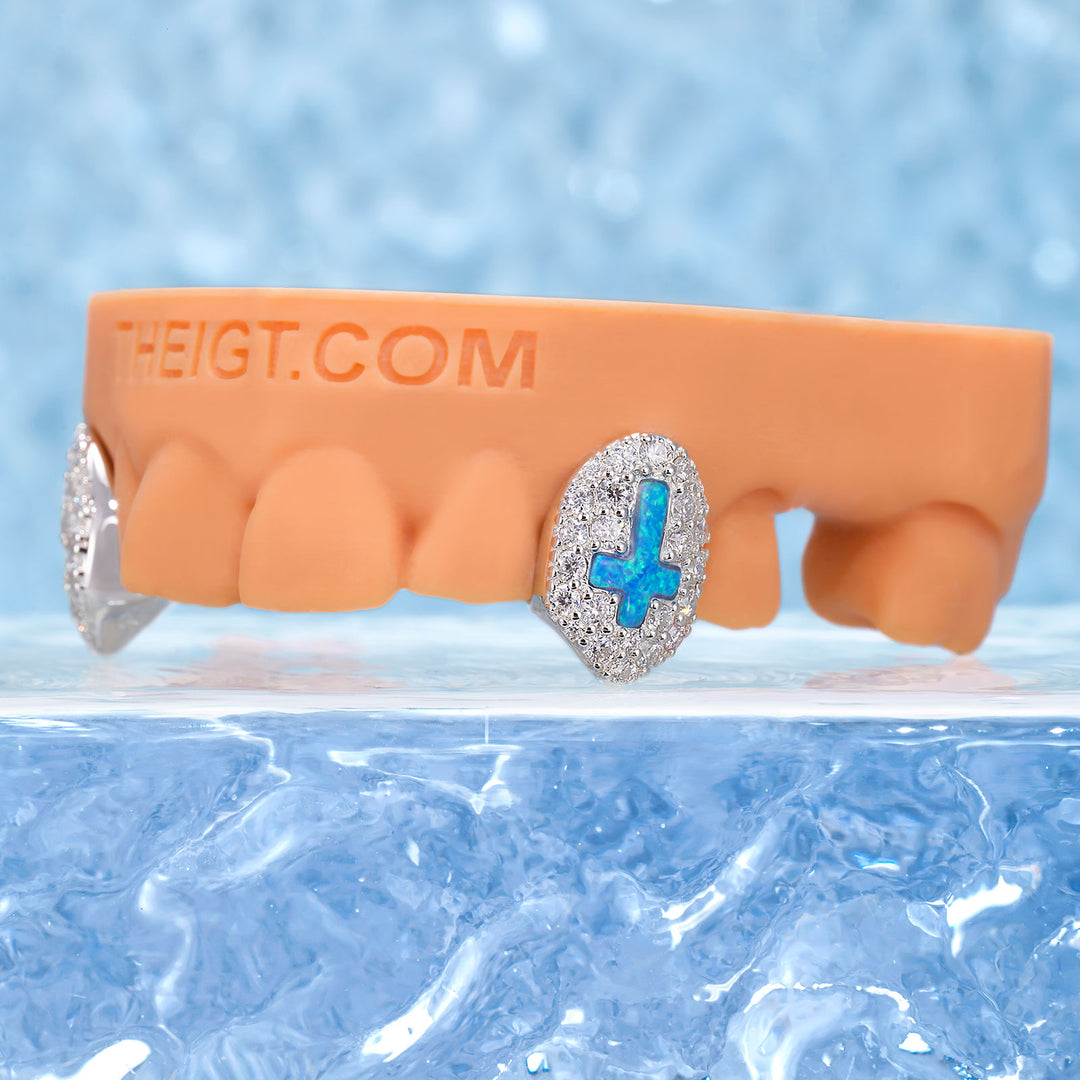 Opal Inverted Cross Caps