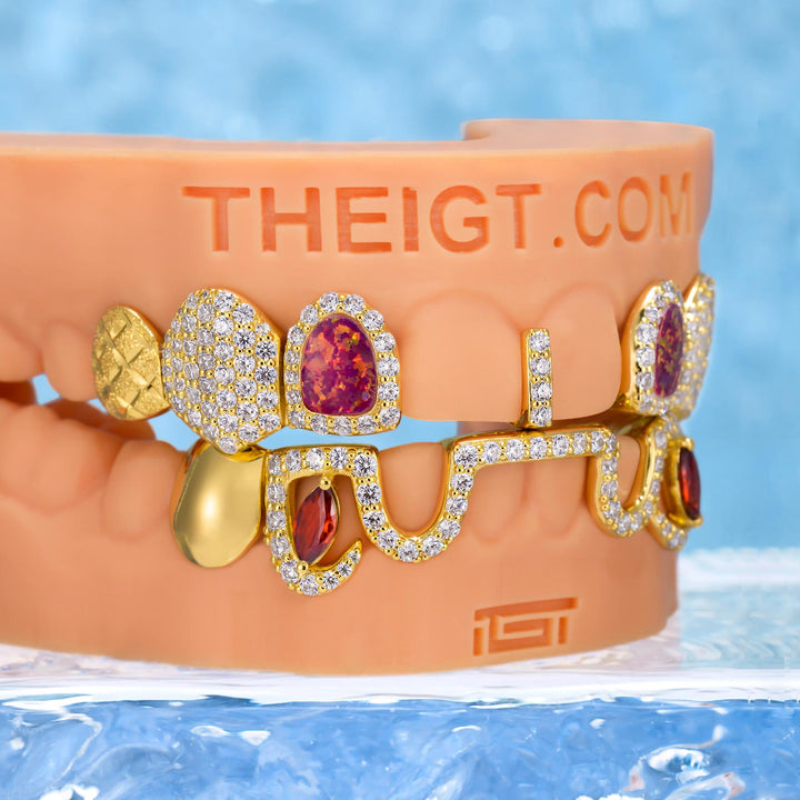 Opal Top & Marquise Ruby Bar