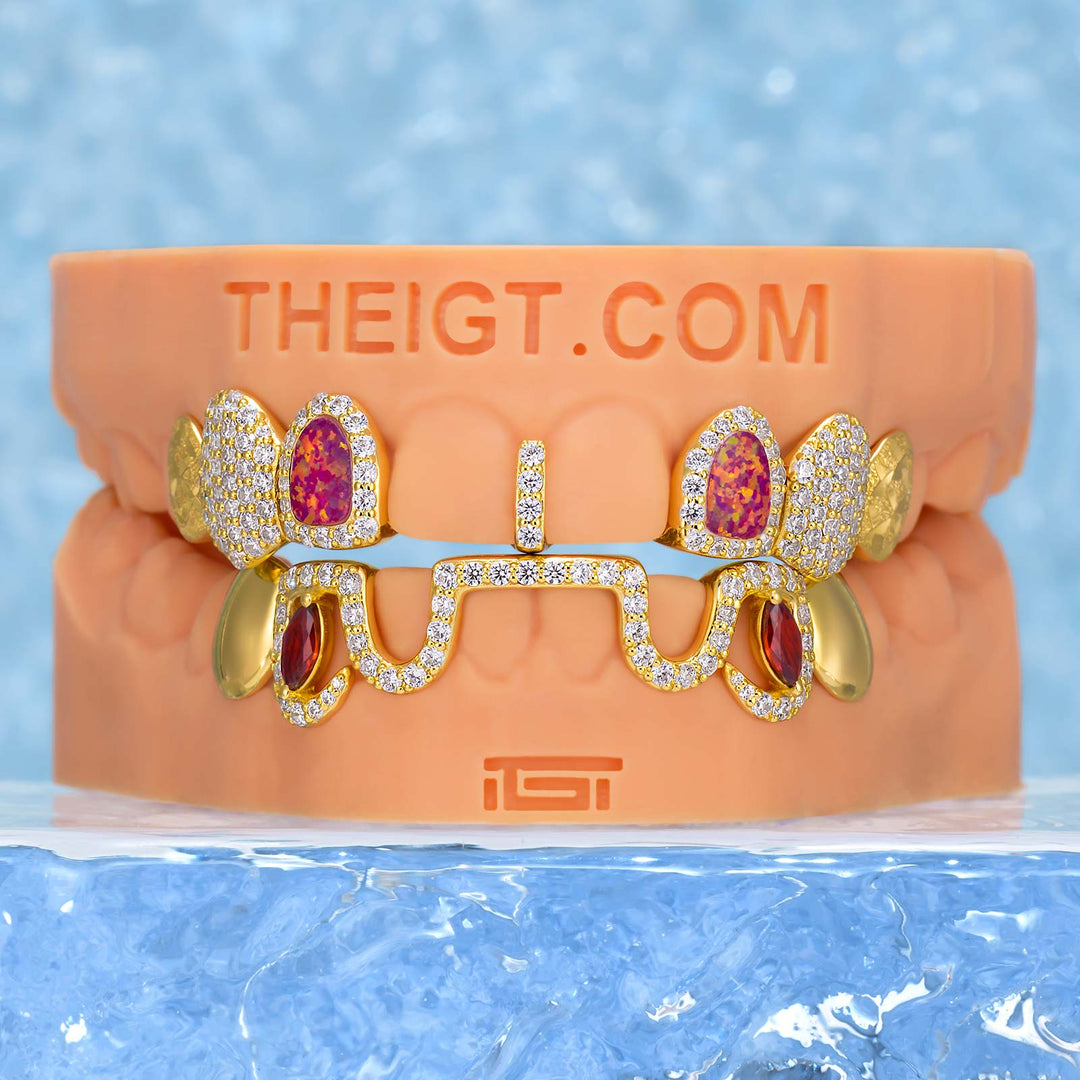 Opal Top & Marquise Ruby Bar