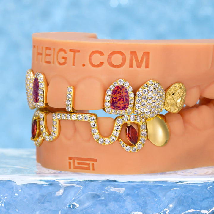 Opal Top & Marquise Ruby Bar