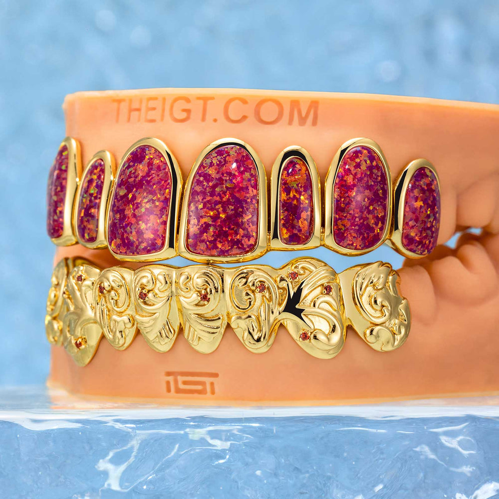Opal & Stained Glass Style Grillz