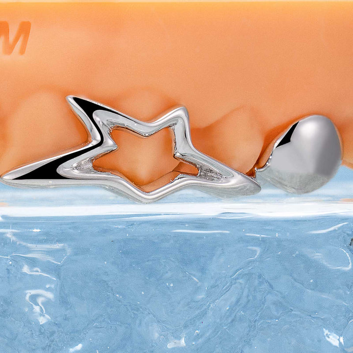 Open Face W Meow Grillz