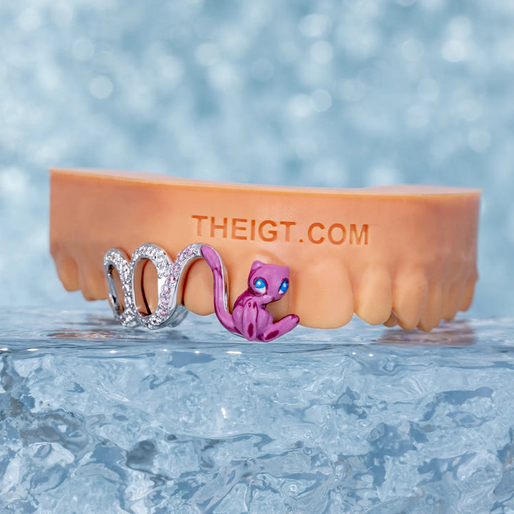 Open Face W Meow Grillz