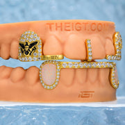 Open Face With Diamond Opal Grillz