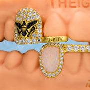 Open Face With Diamond Opal Grillz