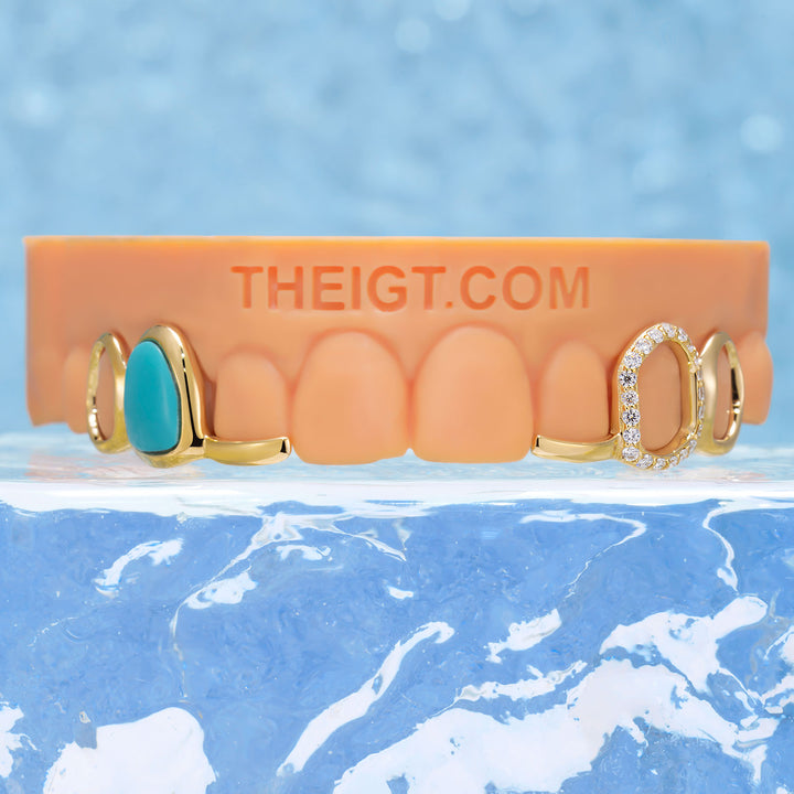 Open Face With Tip Grillz