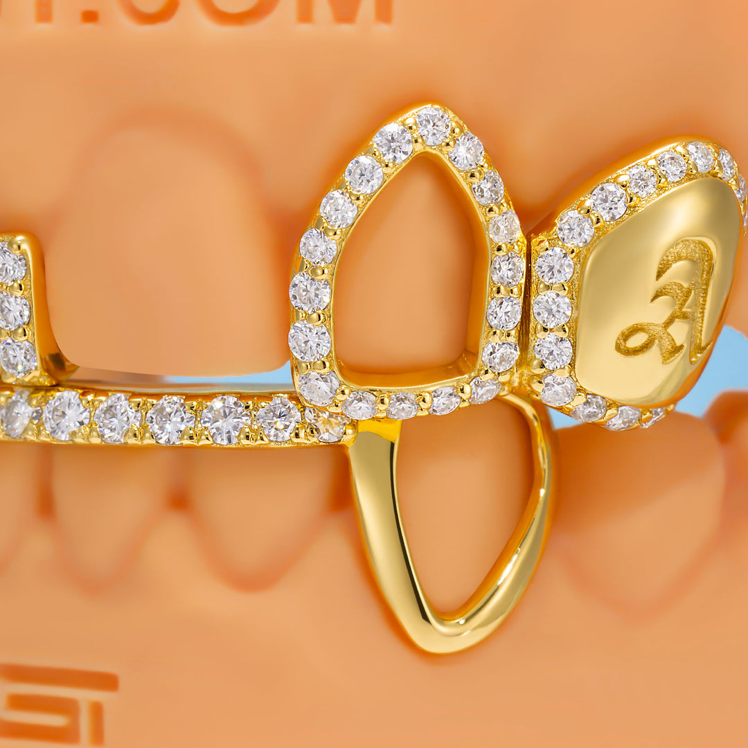 Open Face & Letter Stamp Bar Grillz