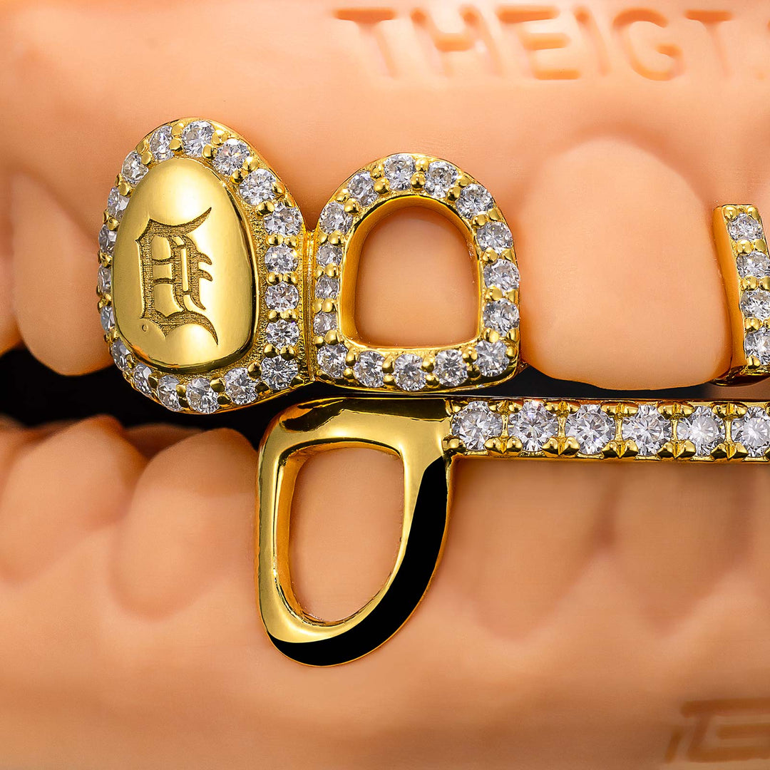 Open Face & Letter Stamp Bar Grillz