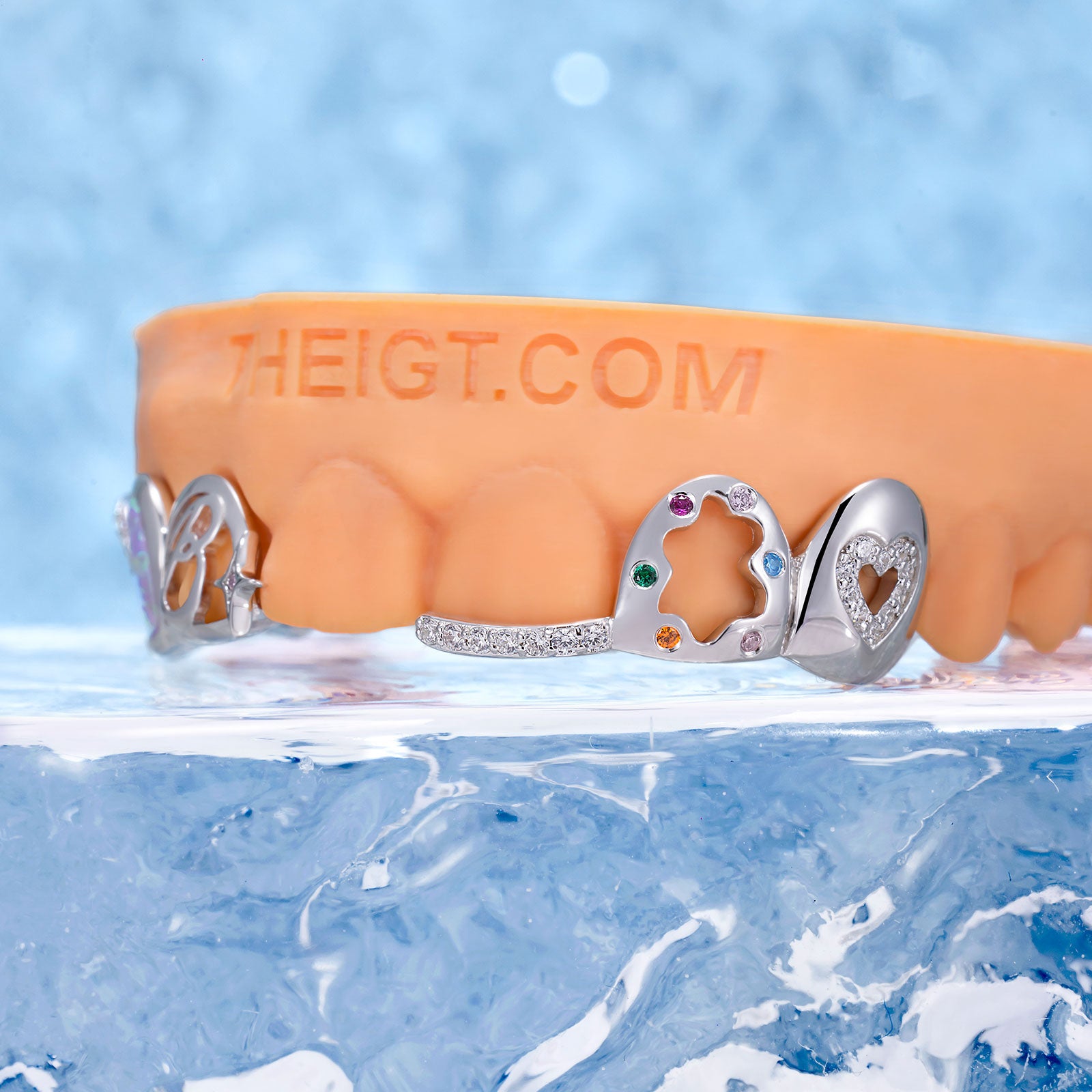 Open Heart With Star & Gems