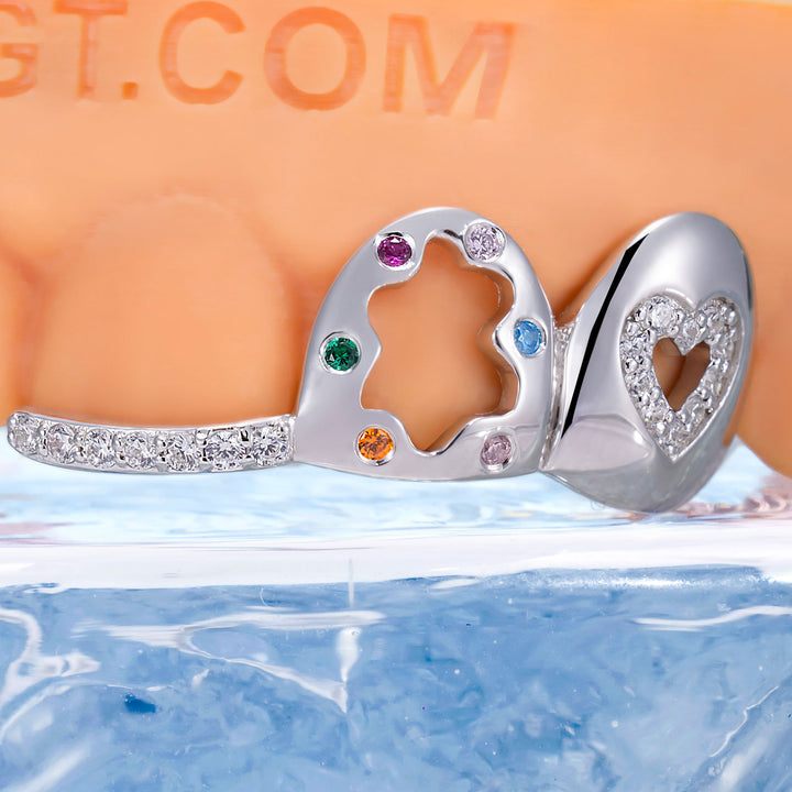 Open Heart With Star & Gems