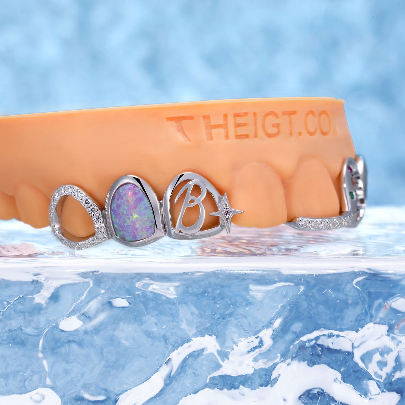 Open Heart With Star & Gems