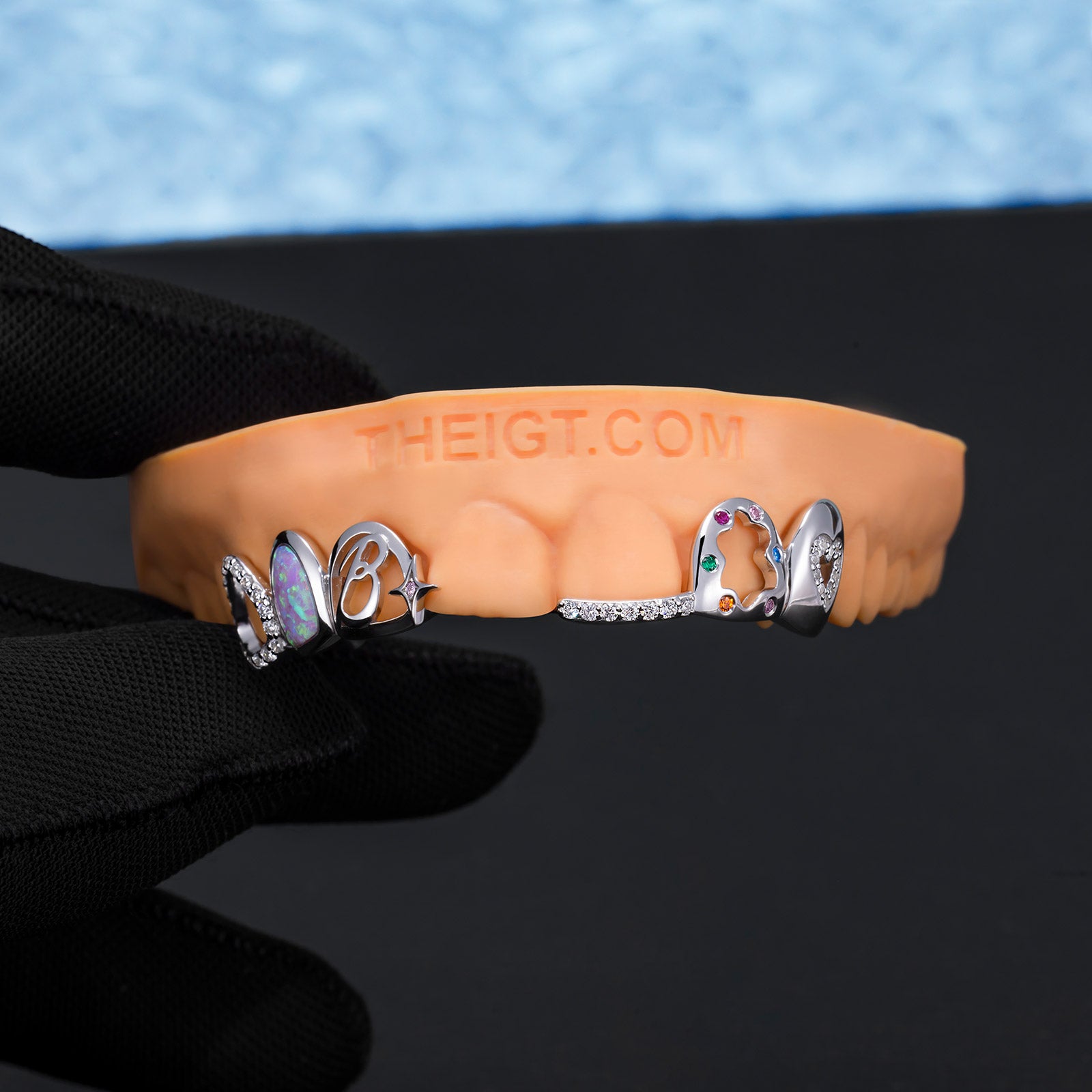 Open Heart With Star & Gems