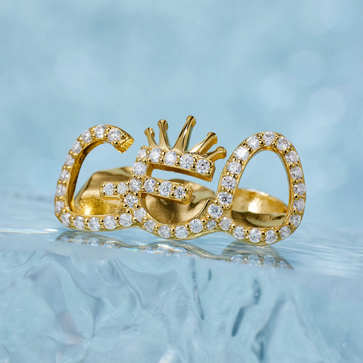 Moissanite Open Face Letter CEO Grillz