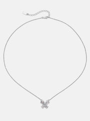 Pear Cut Moissanite Butterfly Necklace