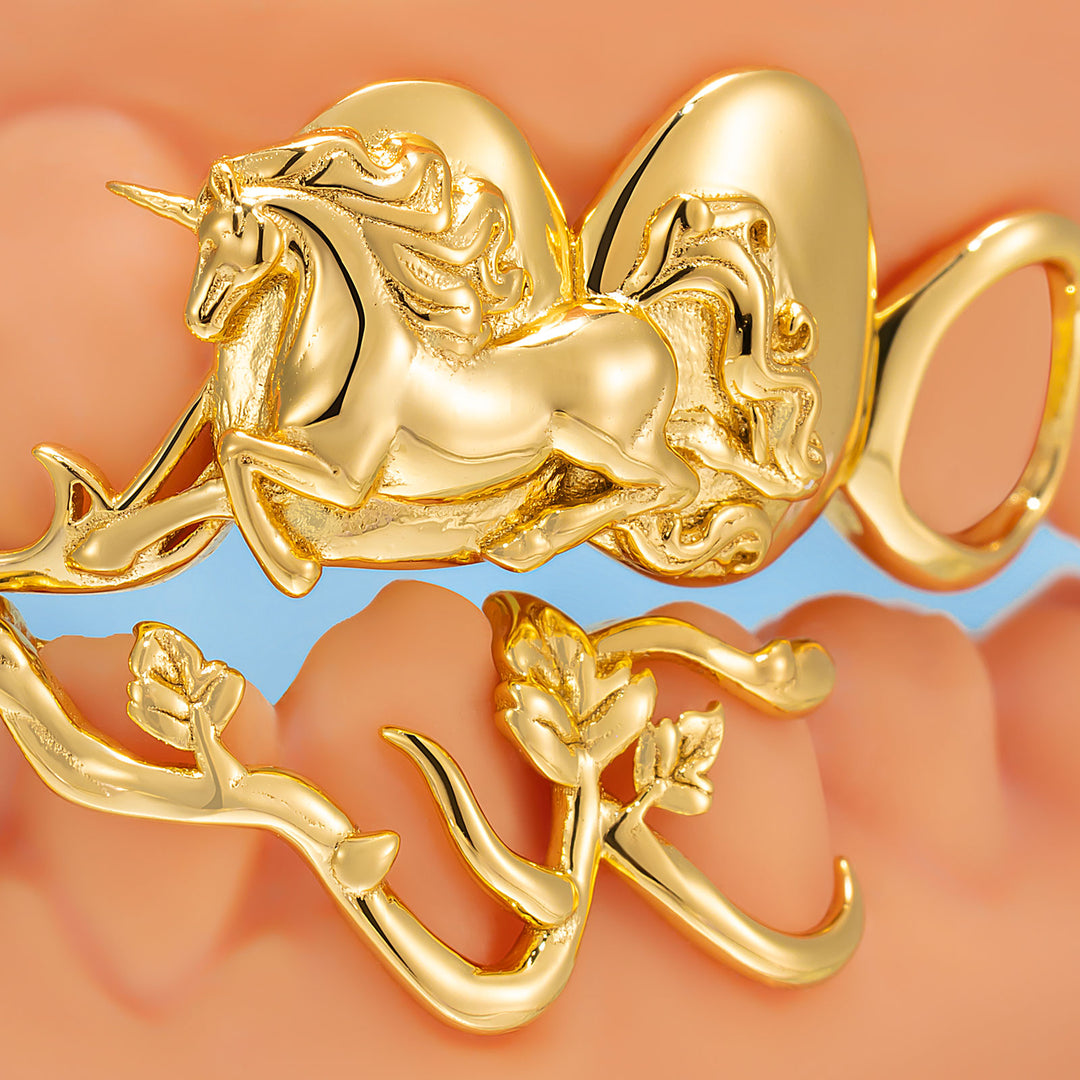 Pegasus Rose Vine Frame Grillz