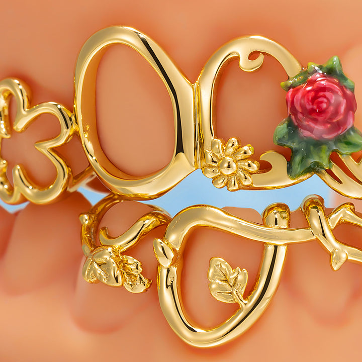 Pegasus Rose Vine Frame Grillz