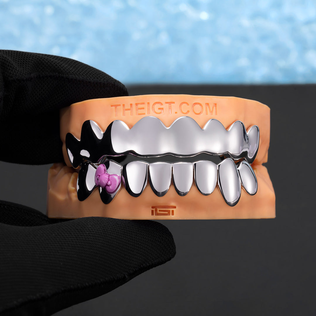 Pink Bow Grillz