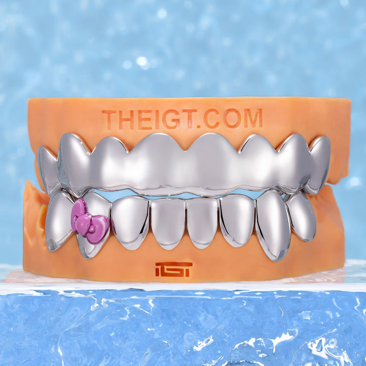 Pink Bow Grillz