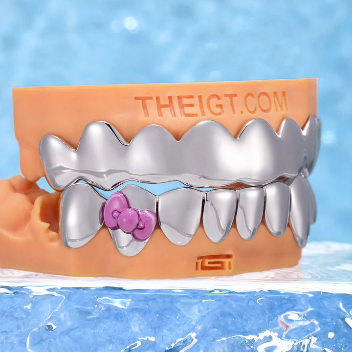 Pink Bow Grillz