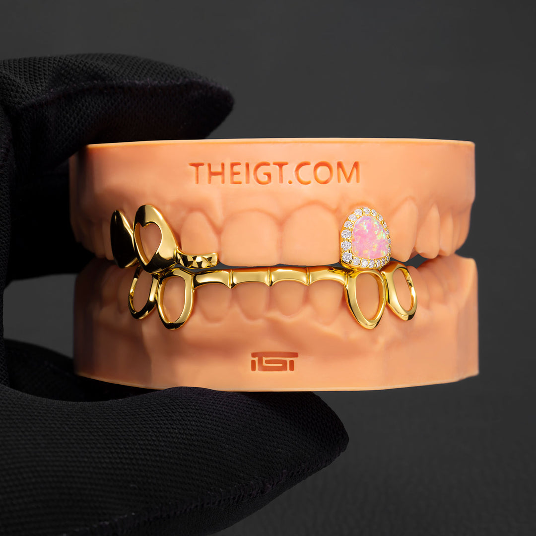 "Pink Dream" Heart & Opal Custom Set