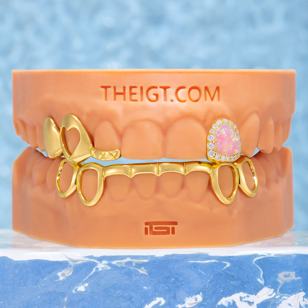"Pink Dream" Heart & Opal Custom Set