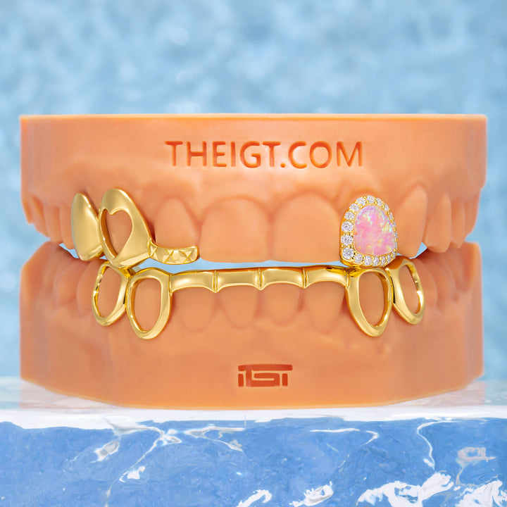 "Pink Dream" Heart & Opal Custom Set