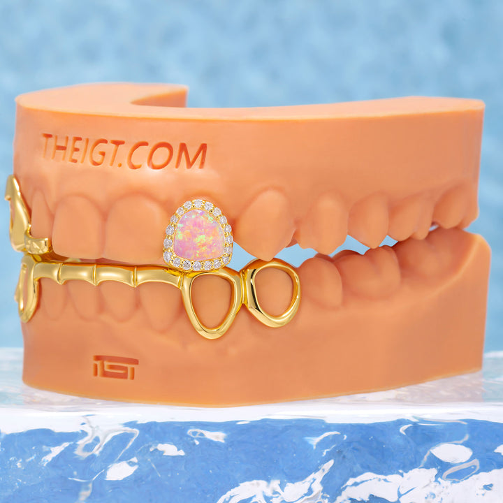 "Pink Dream" Heart & Opal Custom Set