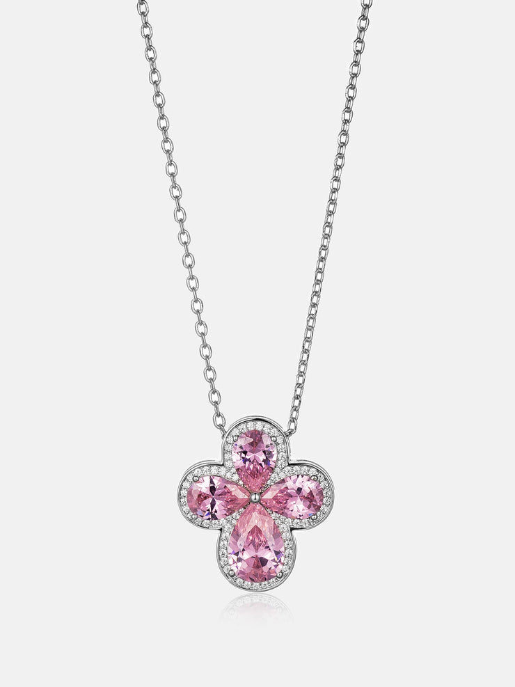 Three Stone Pink Sapphire Heart Necklace, 14K Yellow Gold | Gemstone  Jewelry Stores Long Island – Fortunoff Fine Jewelry