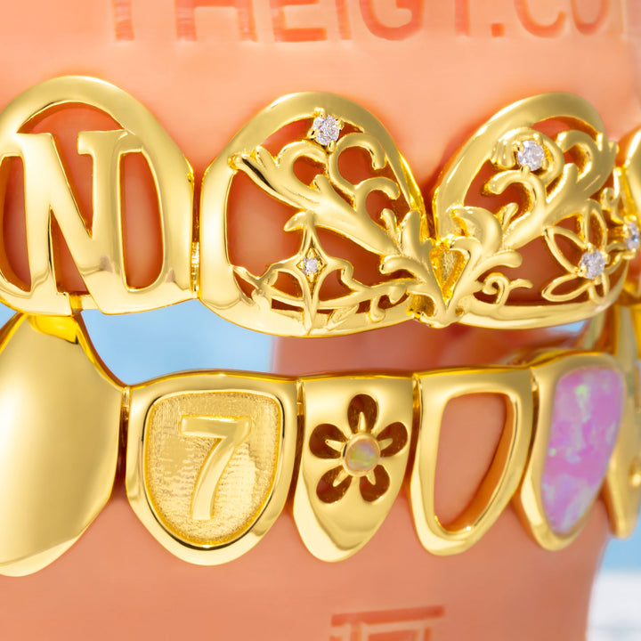 Pink Heart Opal Fusion Grillz