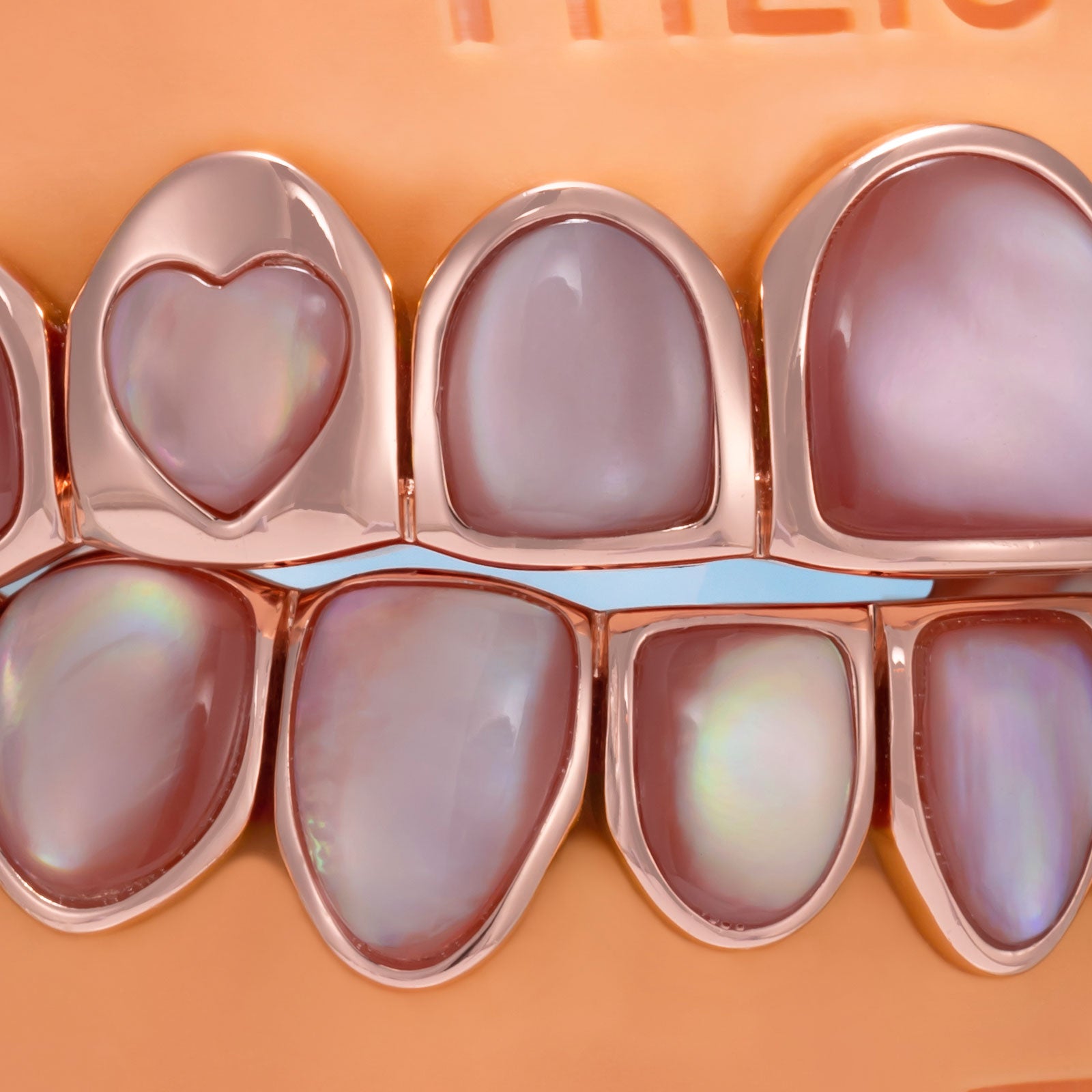 Pink Grillz – Iridescent Shell Design | TheIGT Jewelry – ICEGIANT