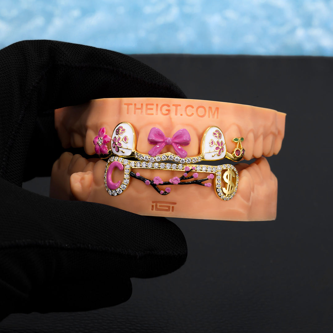 Pink Sakura Cherry Blossom Grillz