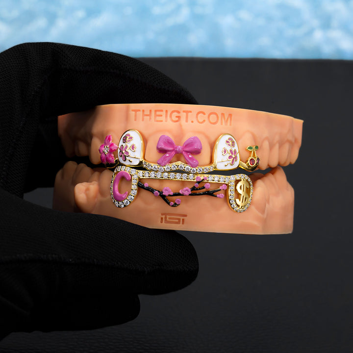 Pink Sakura Cherry Blossom Grillz