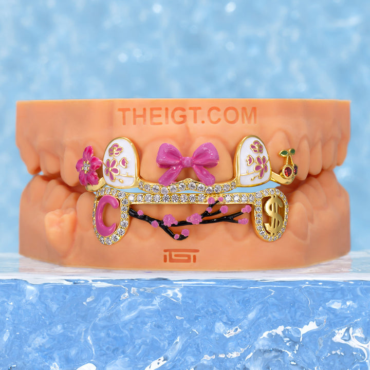 Pink Sakura Cherry Blossom Grillz