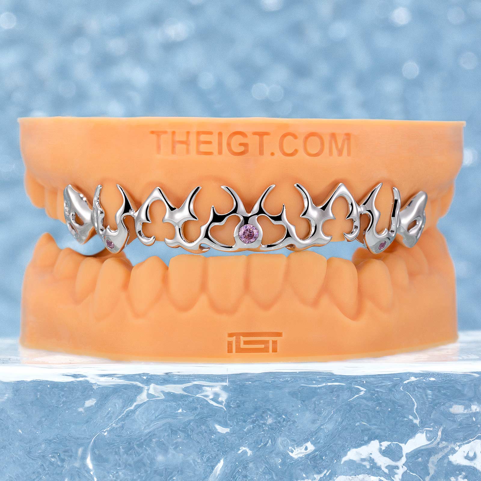Pink Sapphires On Thorn Grillz