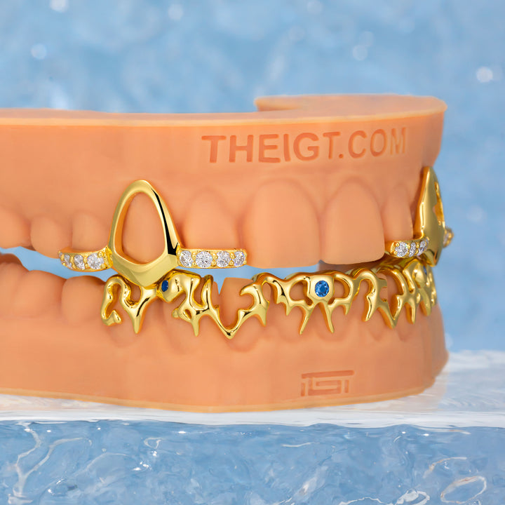Pink Sapphires On Thorn Grillz