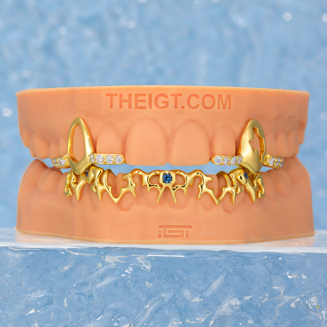 Pink Sapphires On Thorn Grillz
