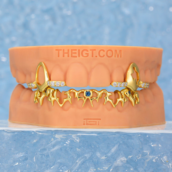 Pink Sapphires On Thorn Grillz
