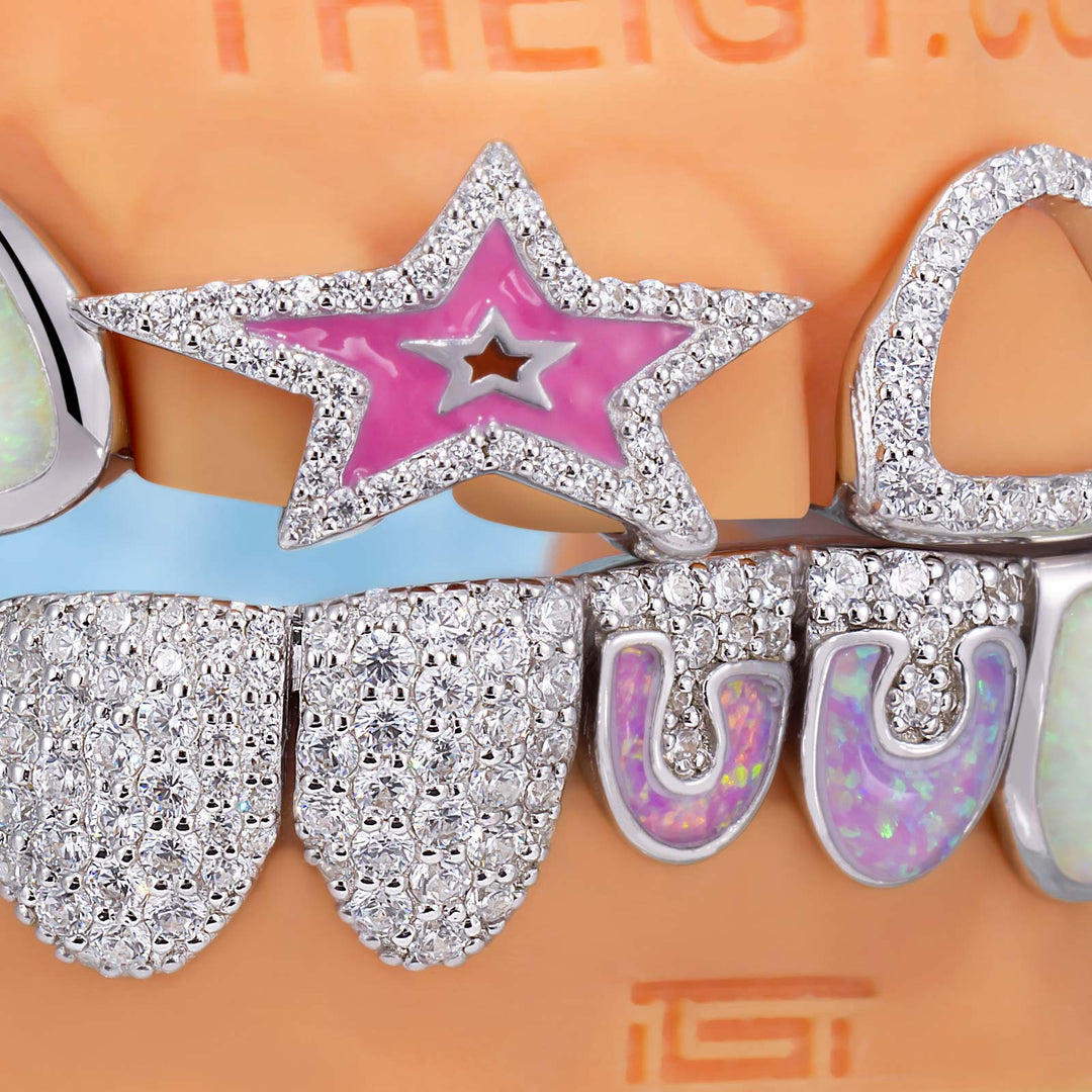 Pink Star Kitty & Octopus Grillz