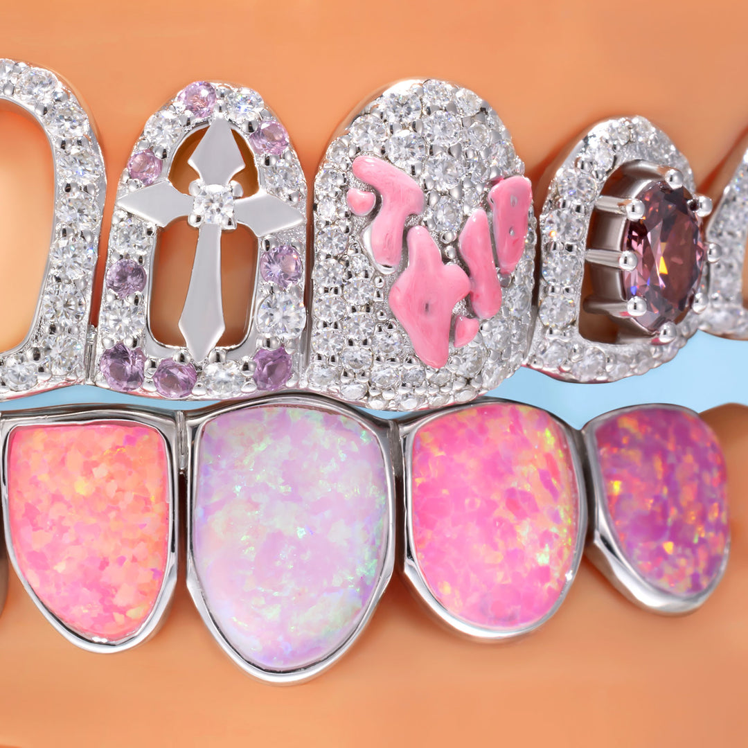 Pink Star Kitty & Octopus Grillz