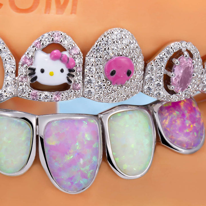 Pink Star Kitty & Octopus Grillz