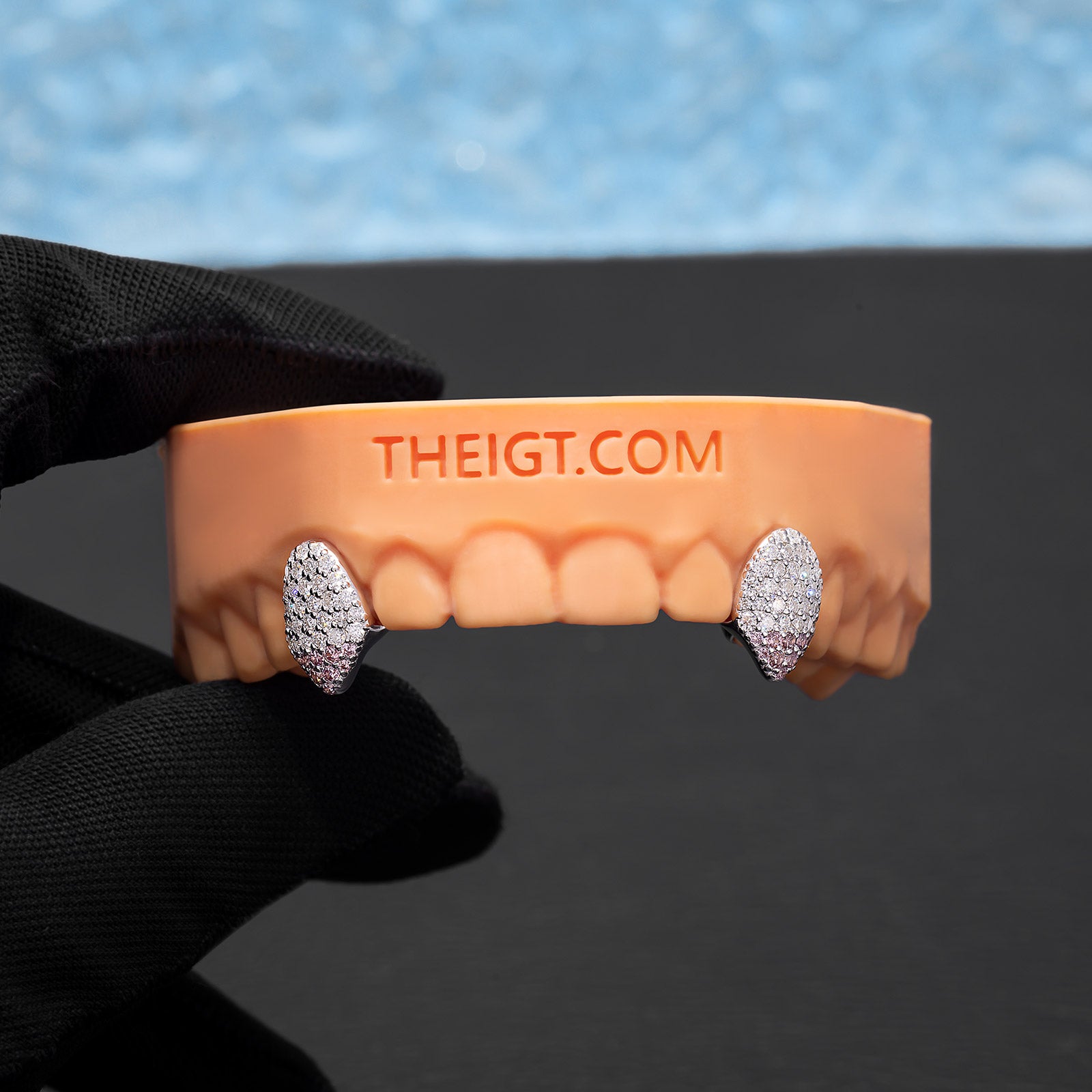 Pink Tip Fang Grillz