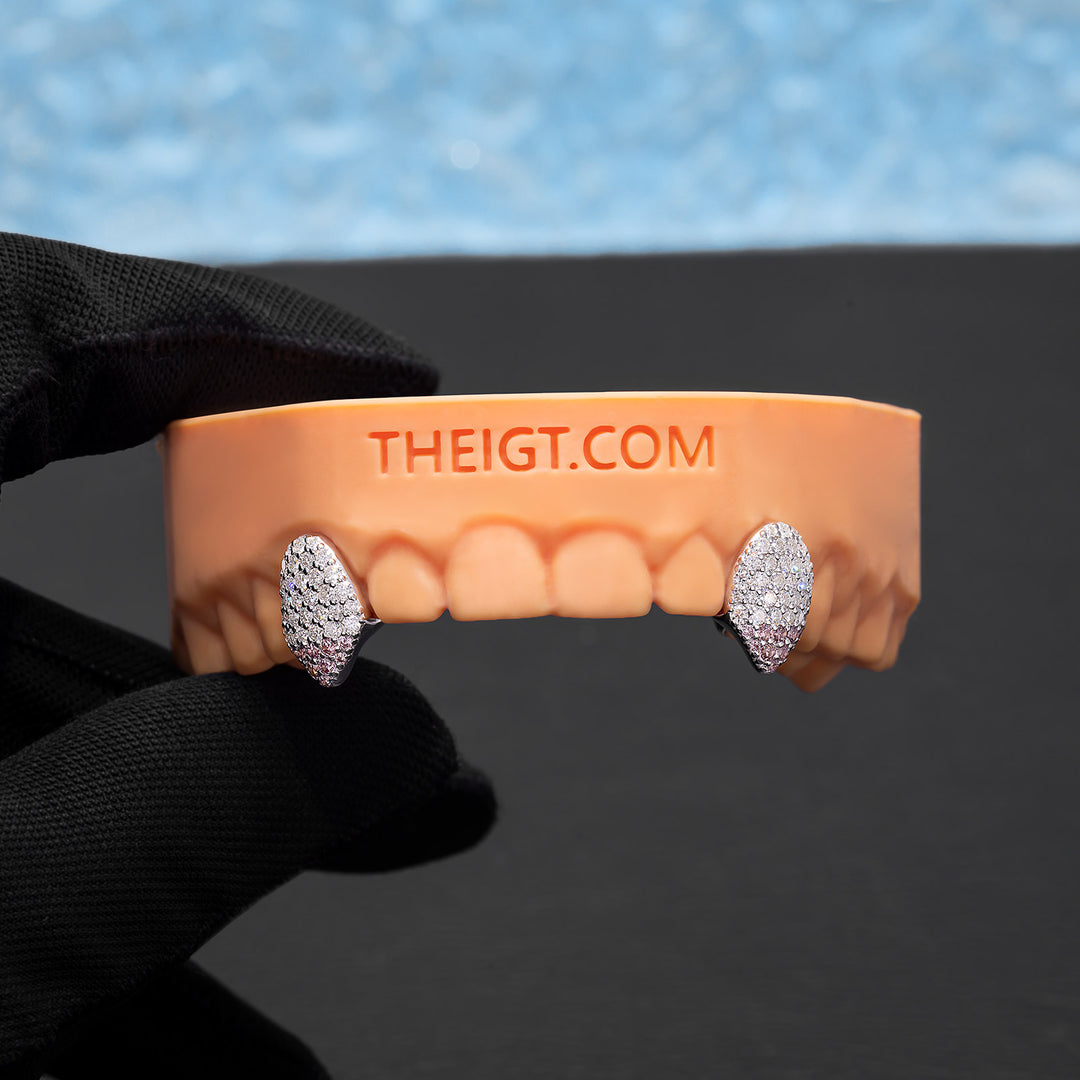 Pink Tip Fang Grillz