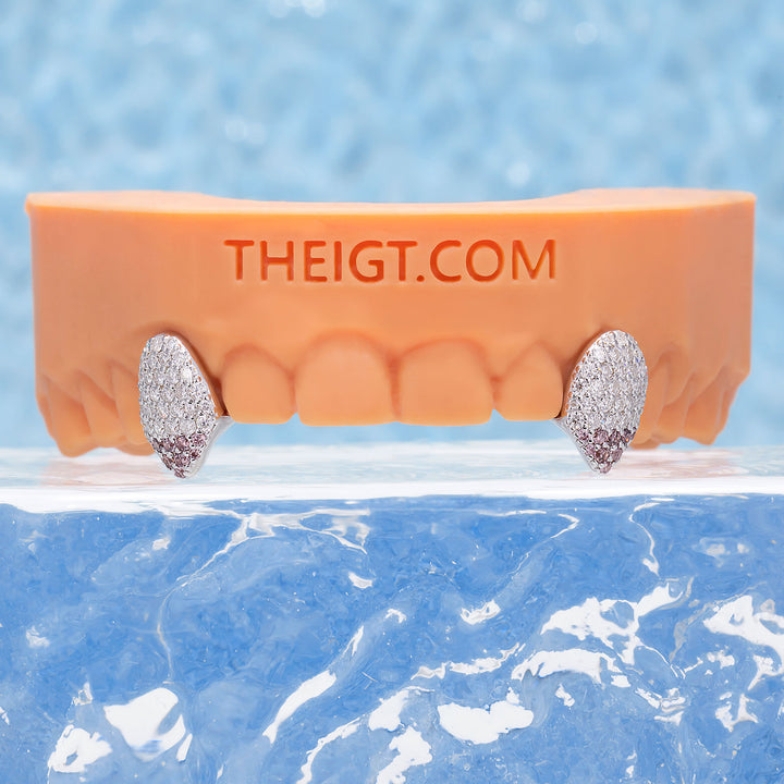 Pink Tip Fang Grillz