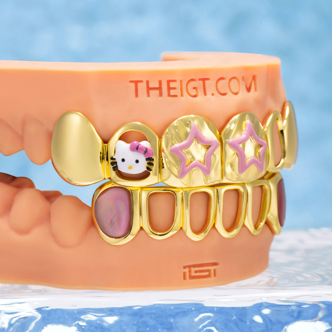 Purple Haze Iced-Out Open-Face Grillz