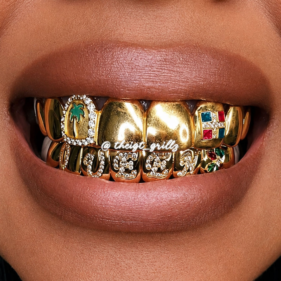 Queen Moissanite Island Vibe Grillz
